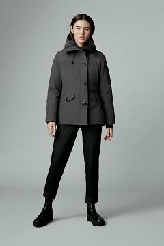 Chamarras Canada Goose Mujer Mexico - Montebello Abrigos Grises BG2576094